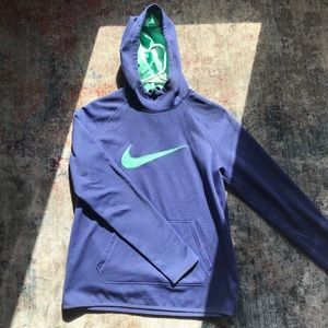 Purple Nike Dri Fit Hoodie